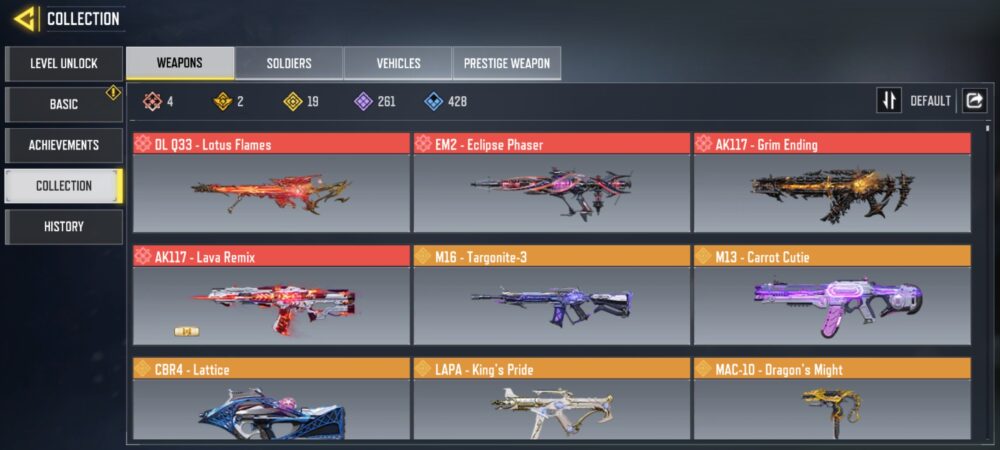 4 MYTHICS w 0 MAXED | 19LEGENDARIES | 1 MYTHIC CHARACTER 0 MAXED | including 5 Legendary character and 2 LEGENDARY VEHICLES - Image 2