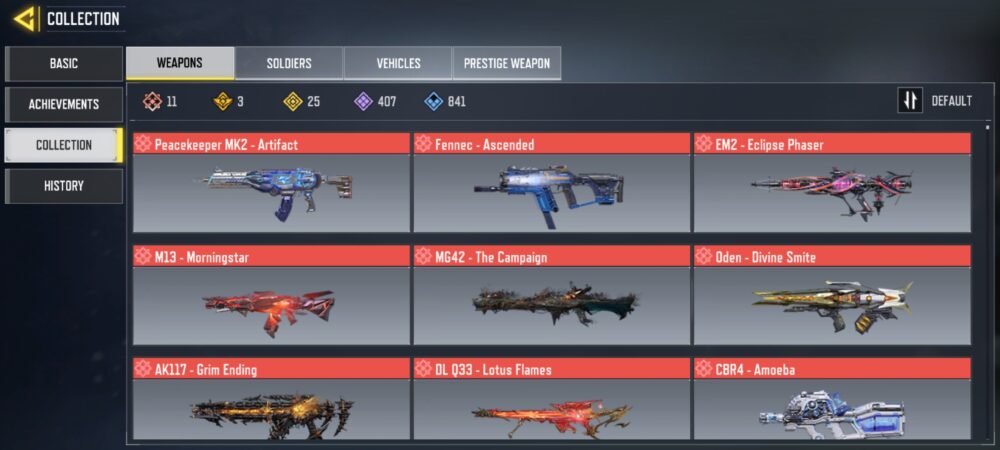 11 MYTHICS w 0 MAXED | 25LEGENDARIES | 1 MYTHIC CHARACTER 0 MAXED | including 5 Legendary character and 0 LEGENDARY VEHICLES - Image 2