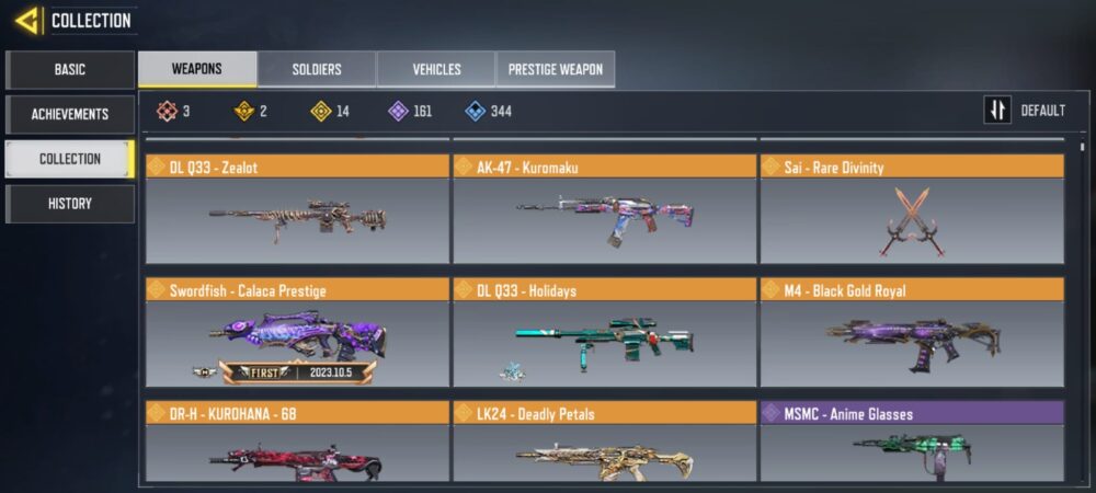 14 LEGENDARIES | 3 MYTHICS | 0 MAXED | 1 MYTHIC CHARACTER| 0 MAX | including 1 Legendary character and 0 LEGENDARY VEHICLES - Image 3