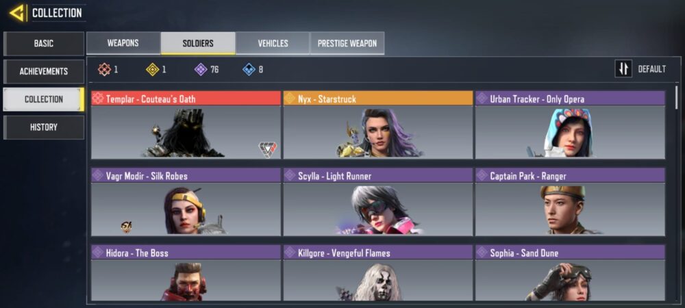 14 LEGENDARIES | 3 MYTHICS | 0 MAXED | 1 MYTHIC CHARACTER| 0 MAX | including 1 Legendary character and 0 LEGENDARY VEHICLES - Image 2