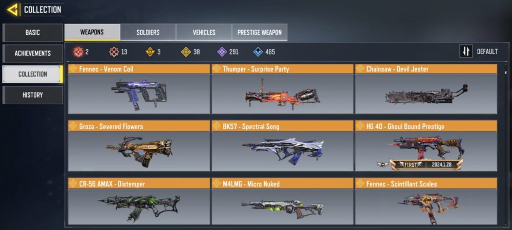 38 LEGENDARIES | 13 MYTHICS | 2 MAXED | 1 MYTHIC CHARACTER|0 MAX | including 2 Legendary character and 1 LEGENDARY VEHICLES - Image 5