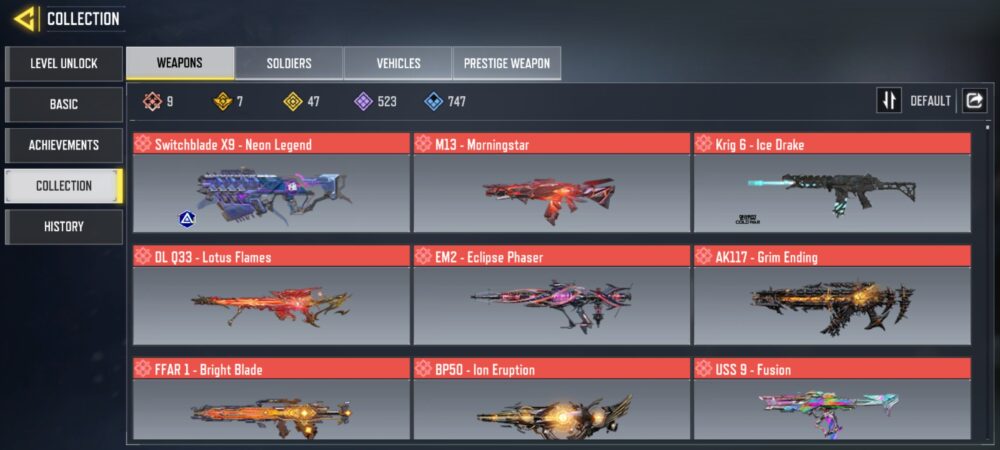 9 MYTHICS w 0 MAXED | 47 LEGENDARIES | 3 MYTHIC CHARACTER 1 MAXED | including 5 Legendary character and 1 LEGENDARY VEHICLES - Image 2