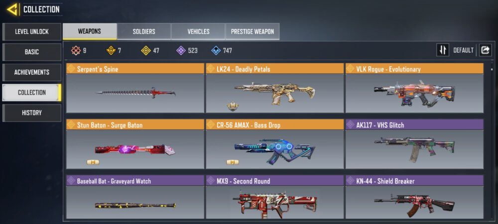 9 MYTHICS w 0 MAXED | 47 LEGENDARIES | 3 MYTHIC CHARACTER 1 MAXED | including 5 Legendary character and 1 LEGENDARY VEHICLES - Image 8