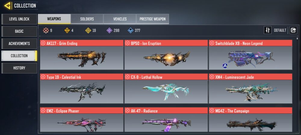 9 MYTHICS w 0 MAXED | 19 LEGENDARIES | 2 MYTHIC CHARACTER 0 MAXED | including 3 Legendary character and 4 LEGENDARY VEHICLES - Image 2