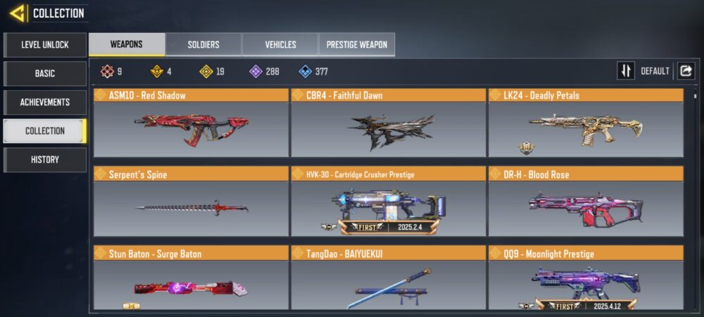 9 MYTHICS w 0 MAXED | 19 LEGENDARIES | 2 MYTHIC CHARACTER 0 MAXED | including 3 Legendary character and 4 LEGENDARY VEHICLES - Image 4