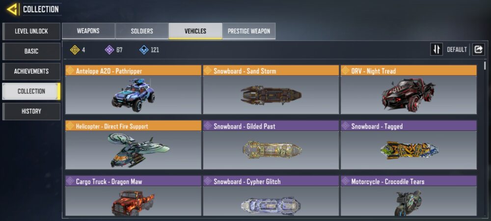 9 MYTHICS w 0 MAXED | 19 LEGENDARIES | 2 MYTHIC CHARACTER 0 MAXED | including 3 Legendary character and 4 LEGENDARY VEHICLES - Image 6