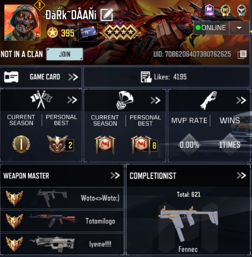 3 MYTHICS w 0 MAXED | 8 LEGENDARIES | 0 MYTHIC CHARACTER 0 MAXED | including 0 Legendary character and 0 LEGENDARY VEHICLES