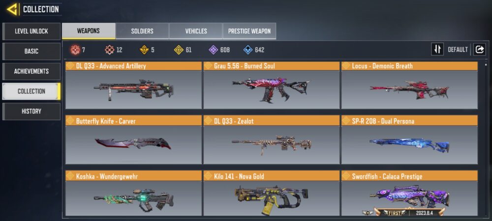 12 MYTHICS w 7 MAXED | 61 LEGENDARIES | 1 MYTHIC CHARACTER 1 MAXED | including 5 Legendary character and 1 LEGENDARY VEHICLES - Image 4