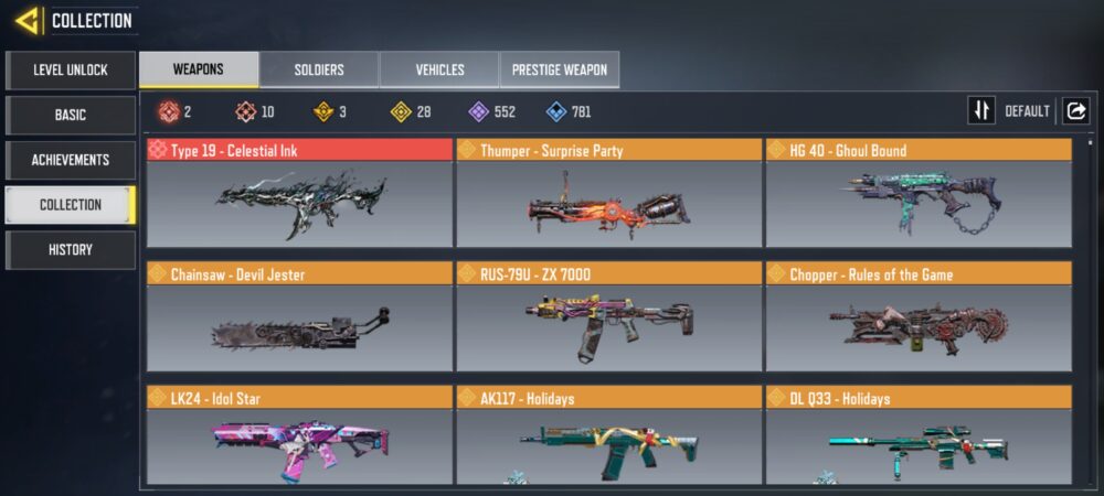 10 MYTHICS w 2 MAXED | 28 LEGENDARIES | 0 MYTHIC CHARACTER 0 MAXED | including 2 Legendary character and 2 LEGENDARY VEHICLES - Image 3