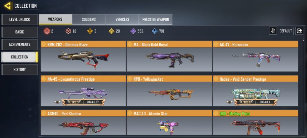 10 MYTHICS w 2 MAXED | 28 LEGENDARIES | 0 MYTHIC CHARACTER 0 MAXED | including 2 Legendary character and 2 LEGENDARY VEHICLES - Image 4