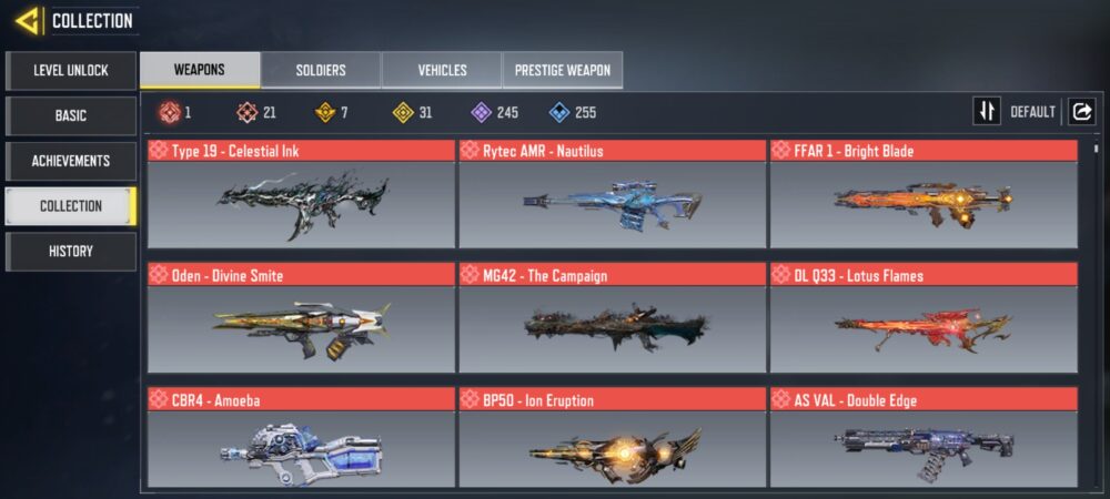 21 MYTHICS w 1 MAXED | 31 LEGENDARIES | 2 MYTHIC CHARACTER 1 MAXED | including 1 Legendary character and 4 LEGENDARY VEHICLES - Image 3