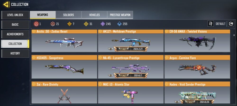 21 MYTHICS w 1 MAXED | 31 LEGENDARIES | 2 MYTHIC CHARACTER 1 MAXED | including 1 Legendary character and 4 LEGENDARY VEHICLES - Image 6