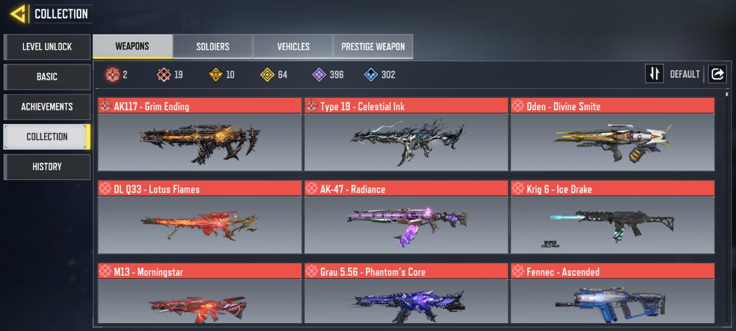 19 MYTHICS w 2 MAXED | 64 LEGENDARIES | 1 MYTHIC CHARACTER 0 MAXED | including 1 Legendary character and 3 LEGENDARY VEHICLES - Image 2