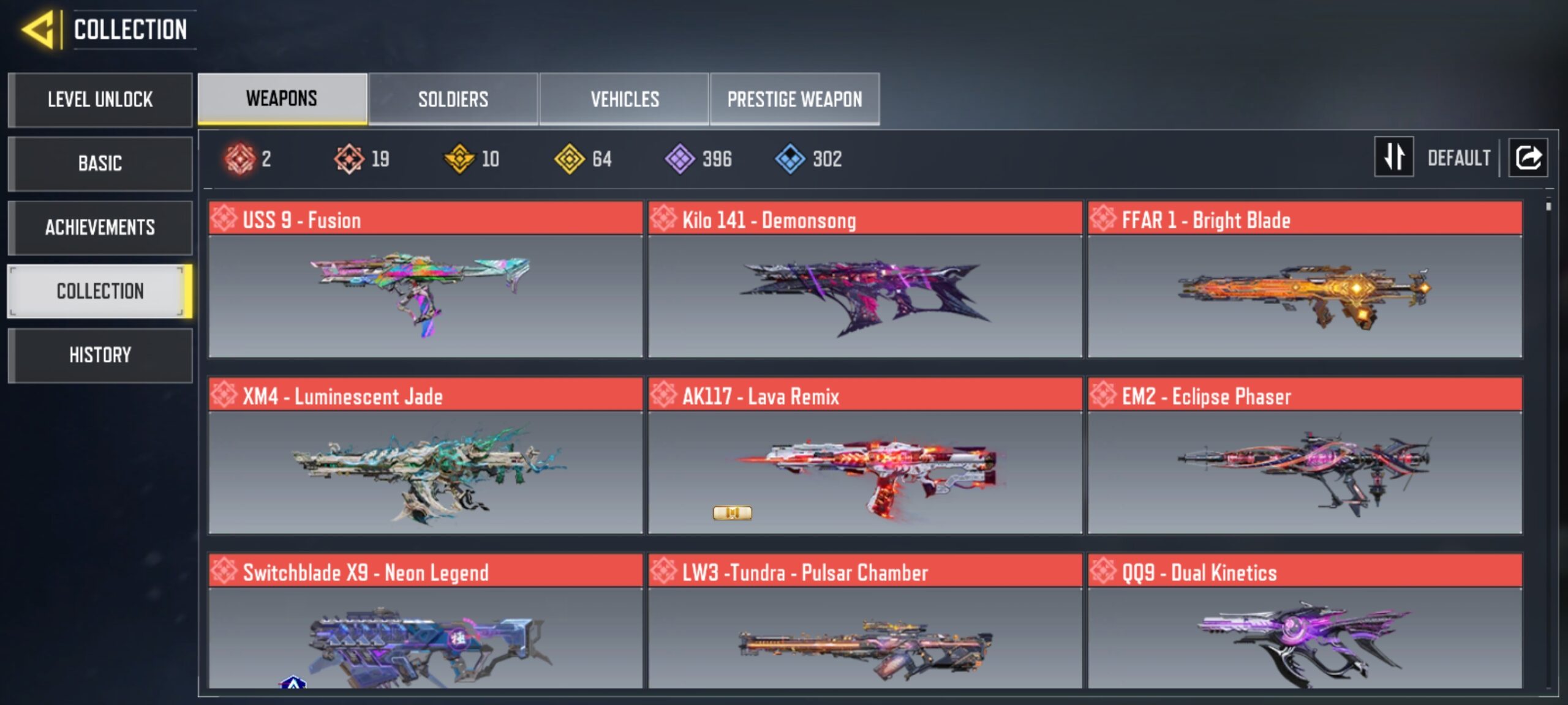 19 MYTHICS w 2 MAXED | 64 LEGENDARIES | 1 MYTHIC CHARACTER 0 MAXED | including 1 Legendary character and 3 LEGENDARY VEHICLES - Image 3