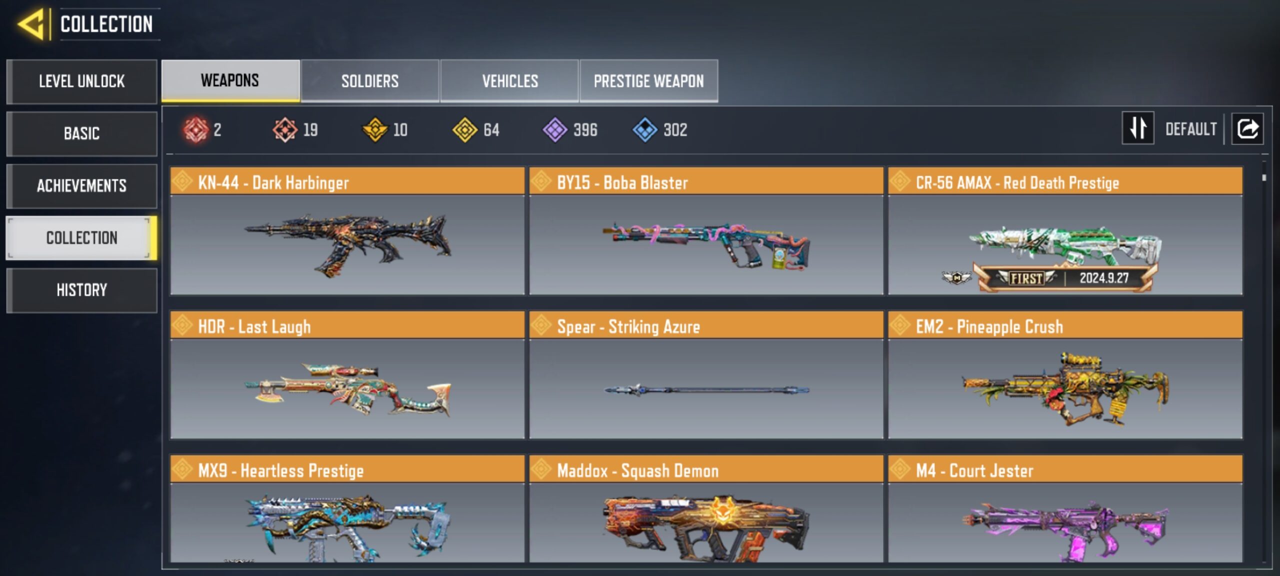 19 MYTHICS w 2 MAXED | 64 LEGENDARIES | 1 MYTHIC CHARACTER 0 MAXED | including 1 Legendary character and 3 LEGENDARY VEHICLES - Image 5