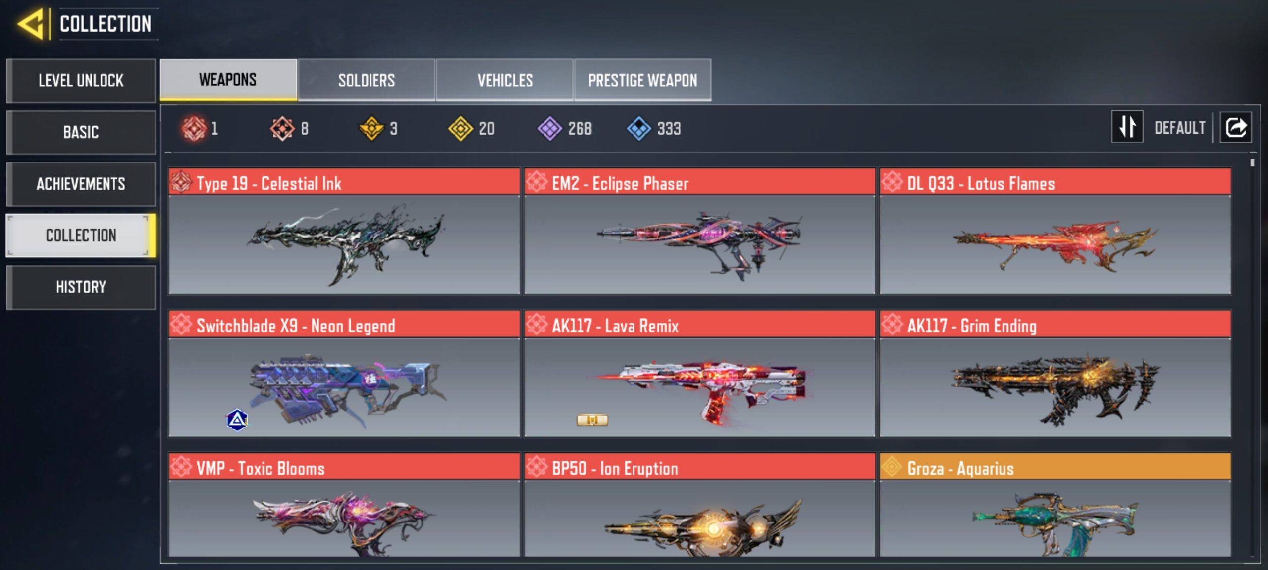 8 MYTHICS w 1 MAXED | 20 LEGENDARIES | 0 MYTHIC CHARACTER 0 MAXED | including 1 Legendary character and 0 LEGENDARY VEHICLES - Image 2