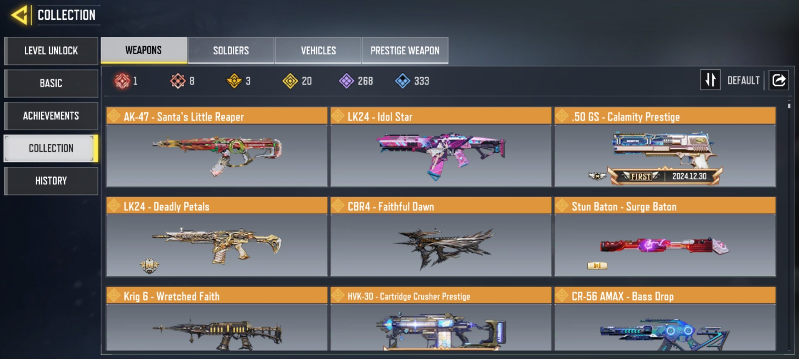 8 MYTHICS w 1 MAXED | 20 LEGENDARIES | 0 MYTHIC CHARACTER 0 MAXED | including 1 Legendary character and 0 LEGENDARY VEHICLES - Image 3