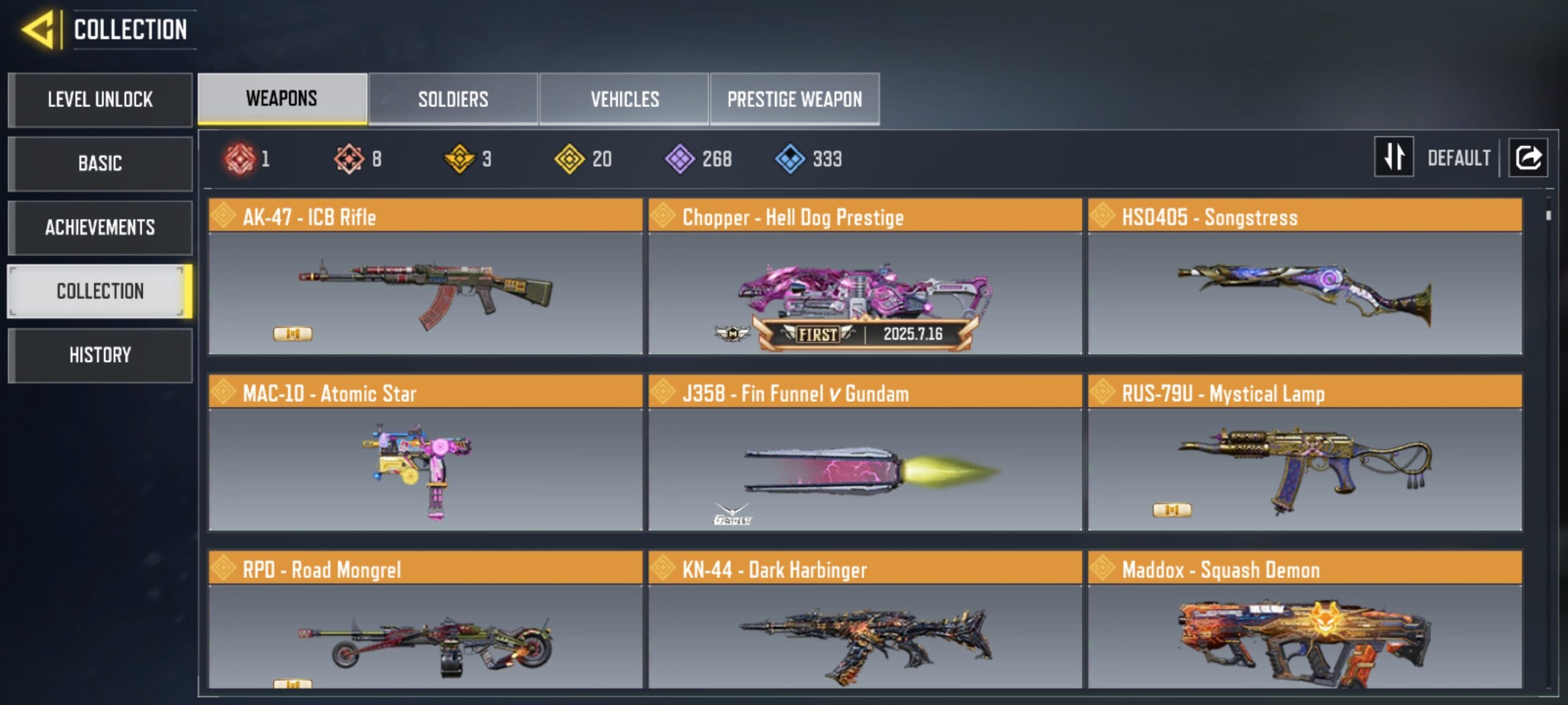 8 MYTHICS w 1 MAXED | 20 LEGENDARIES | 0 MYTHIC CHARACTER 0 MAXED | including 1 Legendary character and 0 LEGENDARY VEHICLES - Image 4