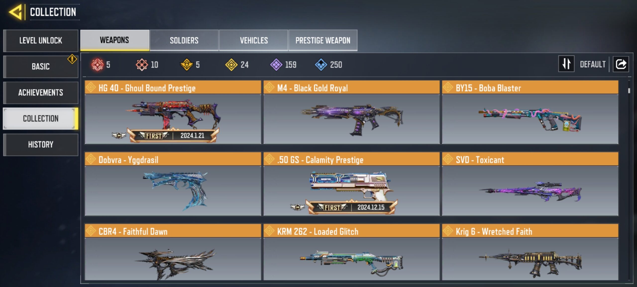 10 MYTHICS w 5 MAXED | 24 LEGENDARIES | 3 MYTHIC CHARACTER 1 MAXED | including 2 Legendary character and 2 LEGENDARY VEHICLES - Image 4