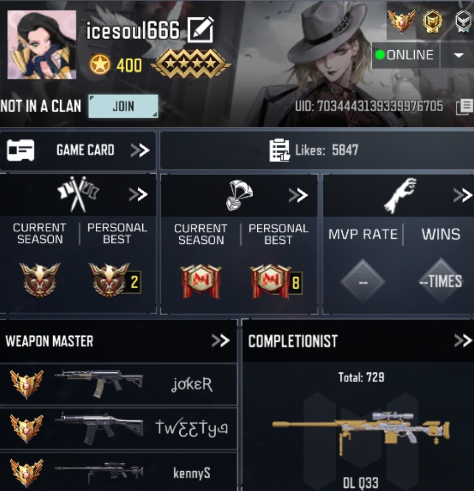 3 MYTHICS w 0 MAXED | 7 LEGENDARIES | 0 MYTHIC CHARACTER 0 MAXED | including 0 Legendary character and 0 LEGENDARY VEHICLES