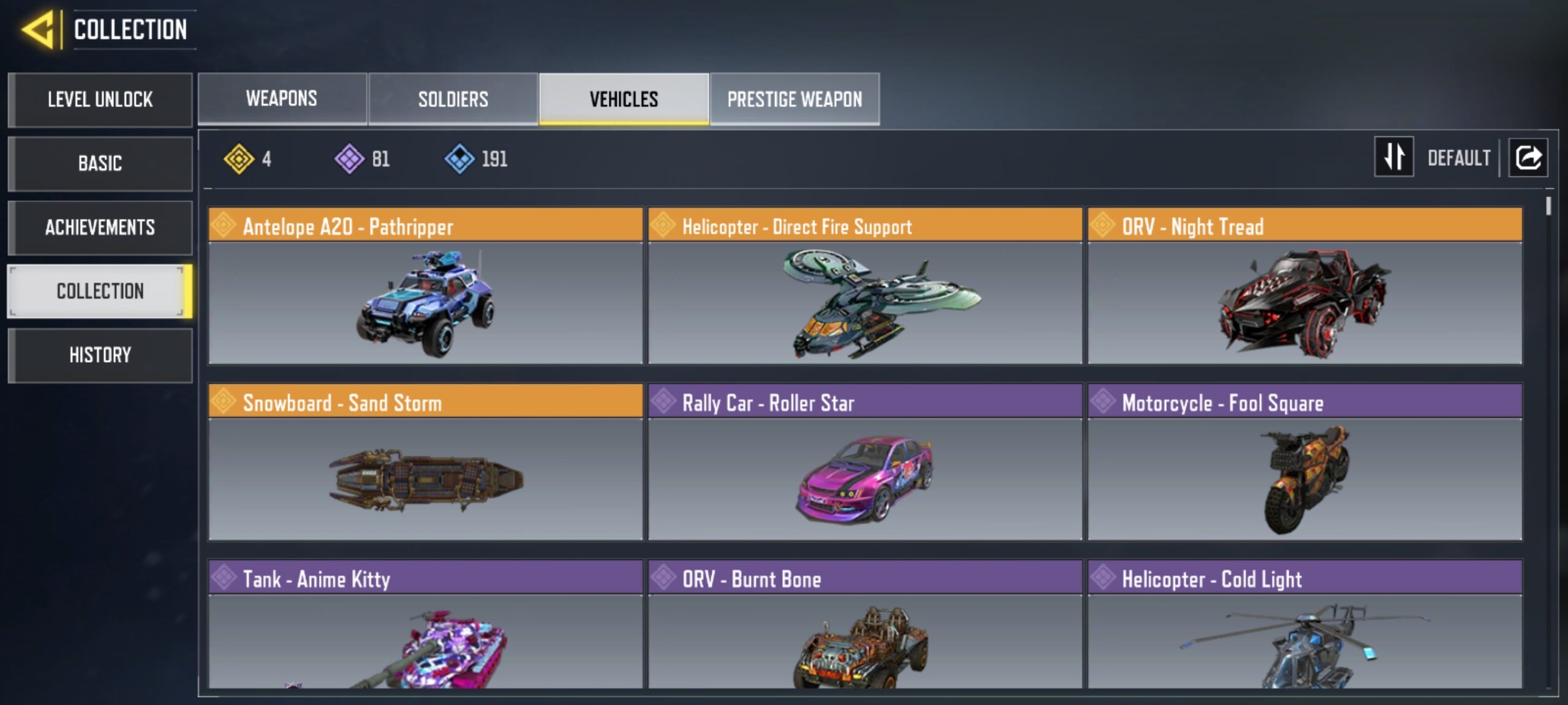 18 MYTHICS w 2 MAXED | 52 LEGENDARIES | 5 MYTHIC CHARACTER 3 MAXED | including 3 Legendary character and 4 LEGENDARY VEHICLES - Image 11