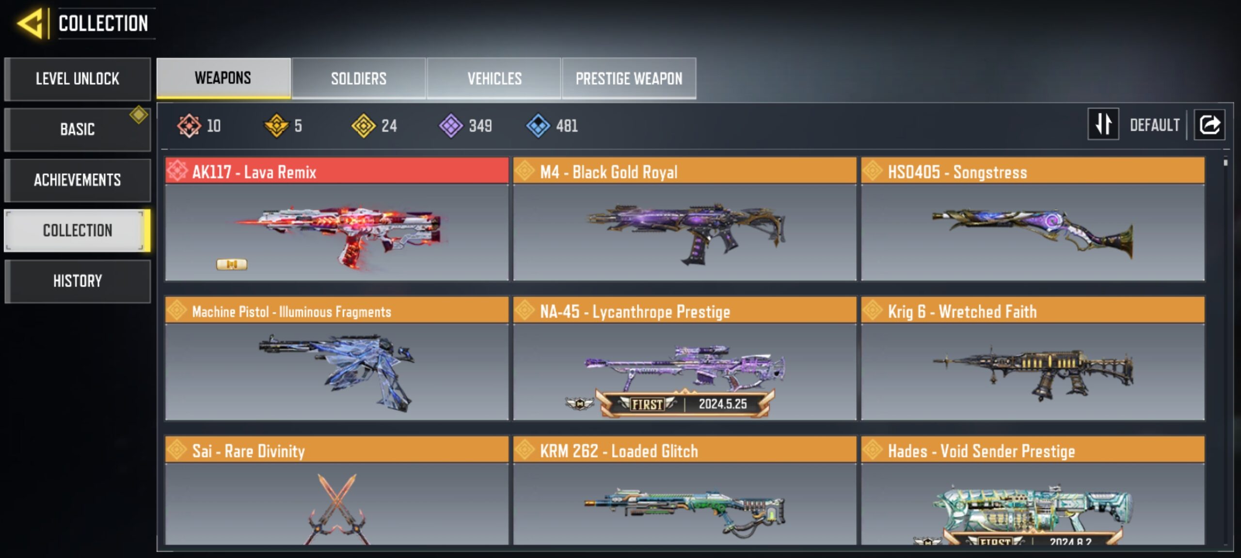 10 MYTHICS w 0 MAXED | 24 LEGENDARIES | 2 MYTHIC CHARACTER 0 MAXED | including 3 Legendary character and 4 LEGENDARY VEHICLES - Image 3