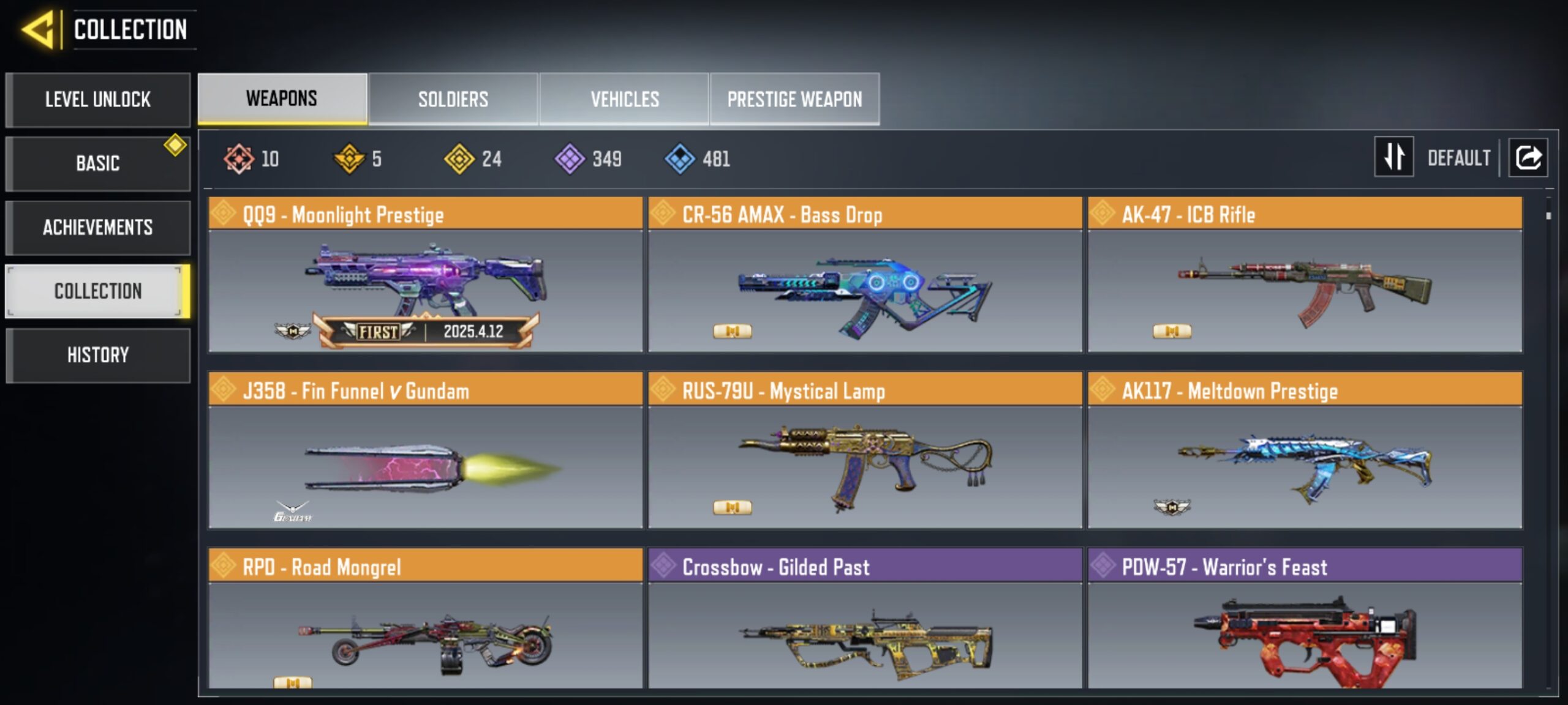 10 MYTHICS w 0 MAXED | 24 LEGENDARIES | 2 MYTHIC CHARACTER 0 MAXED | including 3 Legendary character and 4 LEGENDARY VEHICLES - Image 5