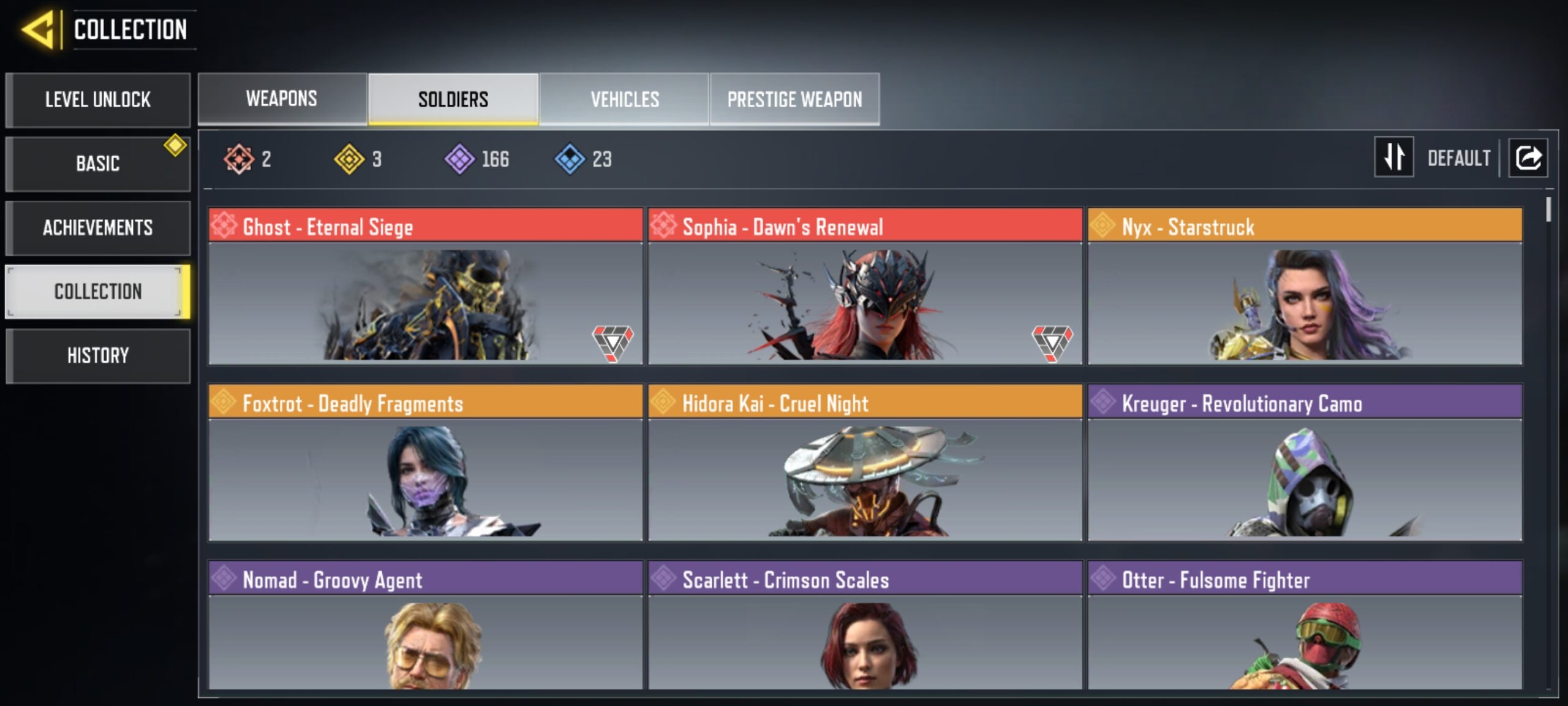 10 MYTHICS w 0 MAXED | 24 LEGENDARIES | 2 MYTHIC CHARACTER 0 MAXED | including 3 Legendary character and 4 LEGENDARY VEHICLES - Image 6