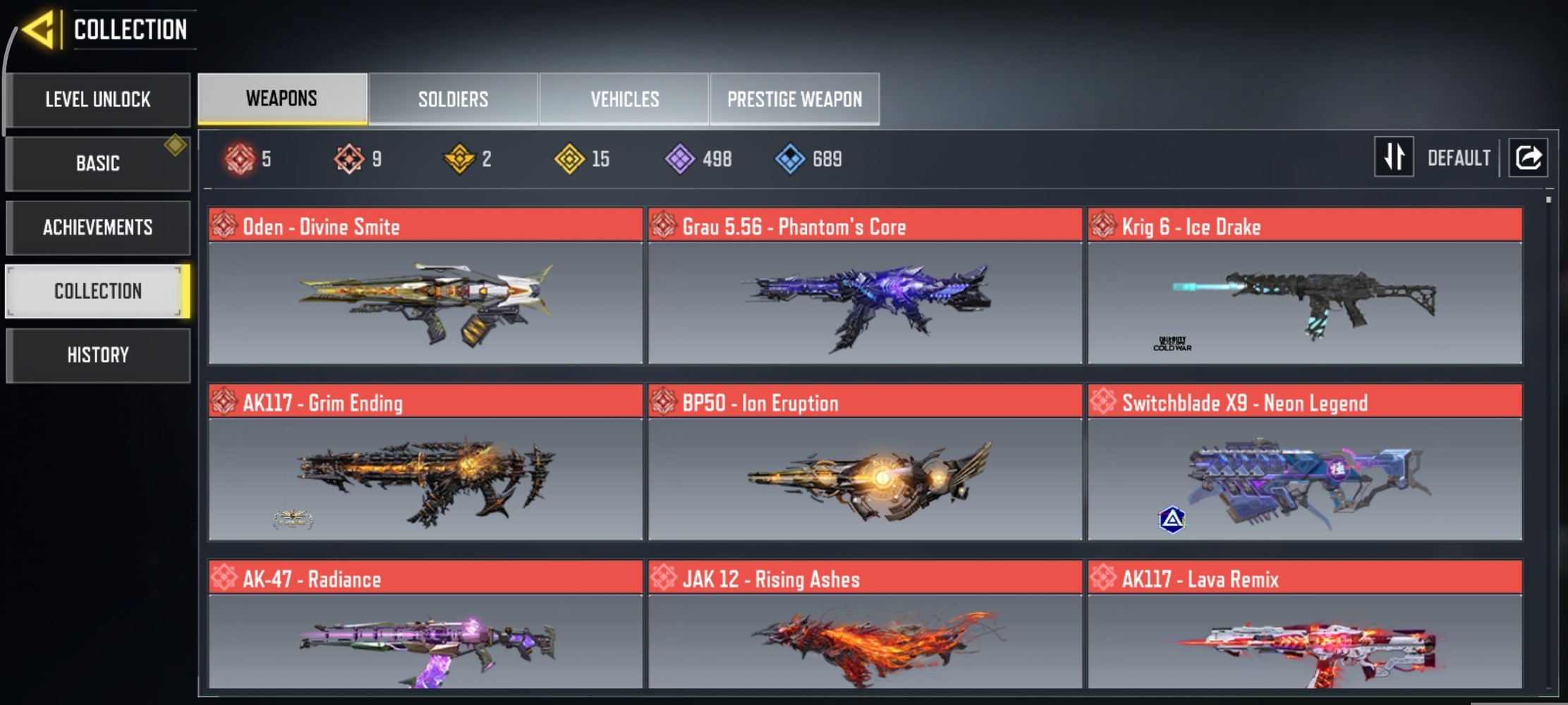 9 MYTHICS w 5 MAXED | 15 LEGENDARIES | 2 MYTHIC CHARACTER 0 MAXED | including 2 Legendary character and 1 LEGENDARY VEHICLES - Image 2