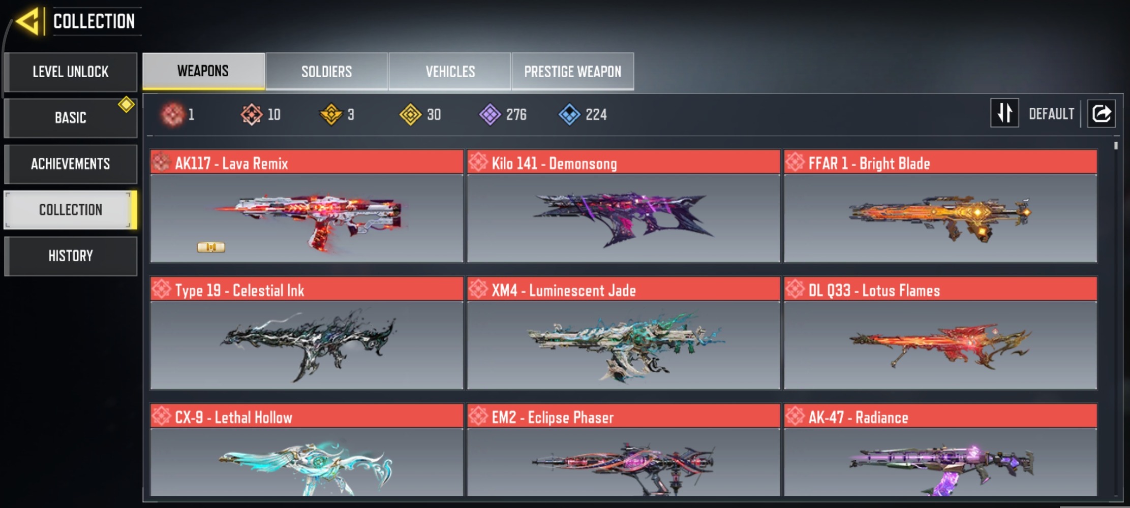 10 MYTHICS w 1 MAXED | 30 LEGENDARIES | 2 MYTHIC CHARACTER 1 MAXED | including 2 Legendary character and 1 LEGENDARY VEHICLES - Image 2