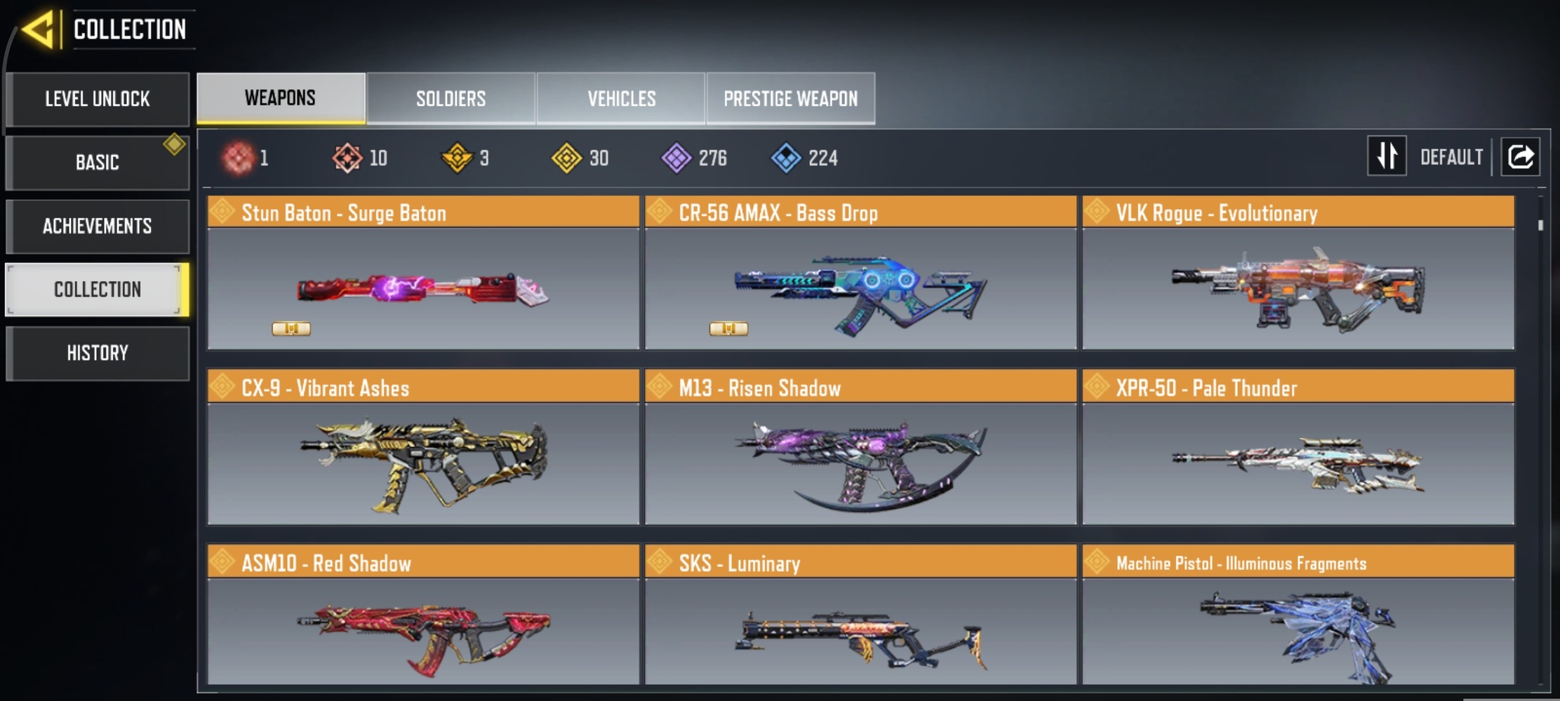 10 MYTHICS w 1 MAXED | 30 LEGENDARIES | 2 MYTHIC CHARACTER 1 MAXED | including 2 Legendary character and 1 LEGENDARY VEHICLES - Image 8