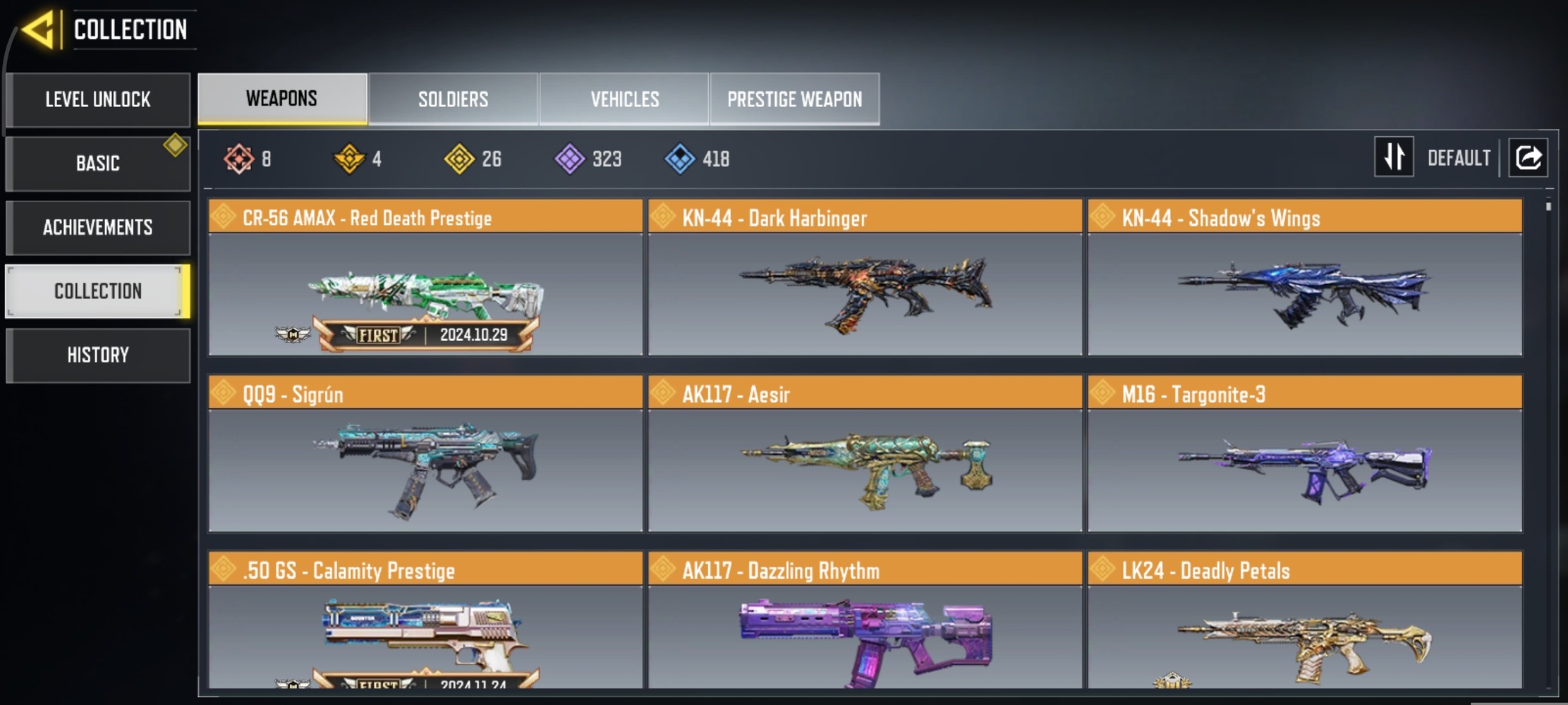 8 MYTHICS w 0 MAXED | 26 LEGENDARIES | 0 MYTHIC CHARACTER 0 MAXED | including 1 Legendary character and 2 LEGENDARY VEHICLES - Image 3