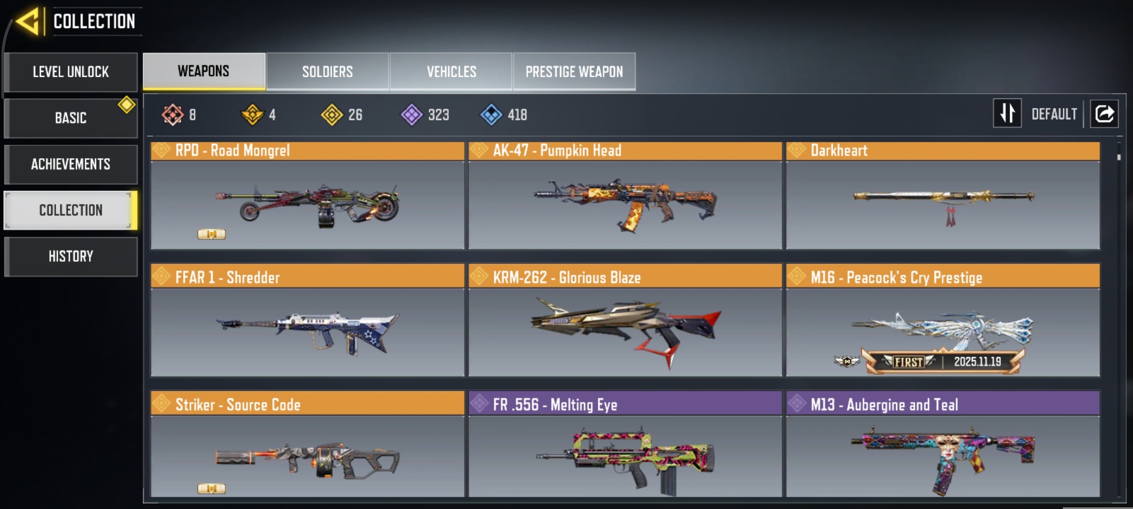 8 MYTHICS w 0 MAXED | 26 LEGENDARIES | 0 MYTHIC CHARACTER 0 MAXED | including 1 Legendary character and 2 LEGENDARY VEHICLES - Image 5