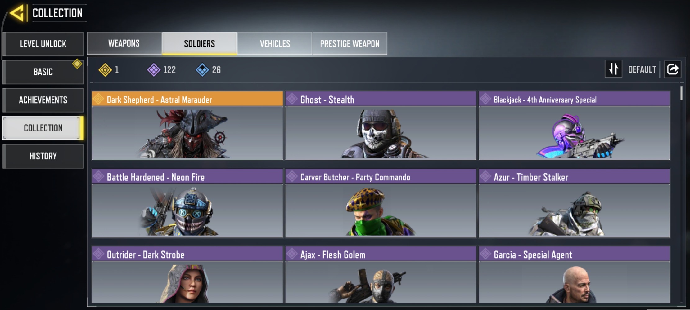 8 MYTHICS w 0 MAXED | 26 LEGENDARIES | 0 MYTHIC CHARACTER 0 MAXED | including 1 Legendary character and 2 LEGENDARY VEHICLES - Image 6