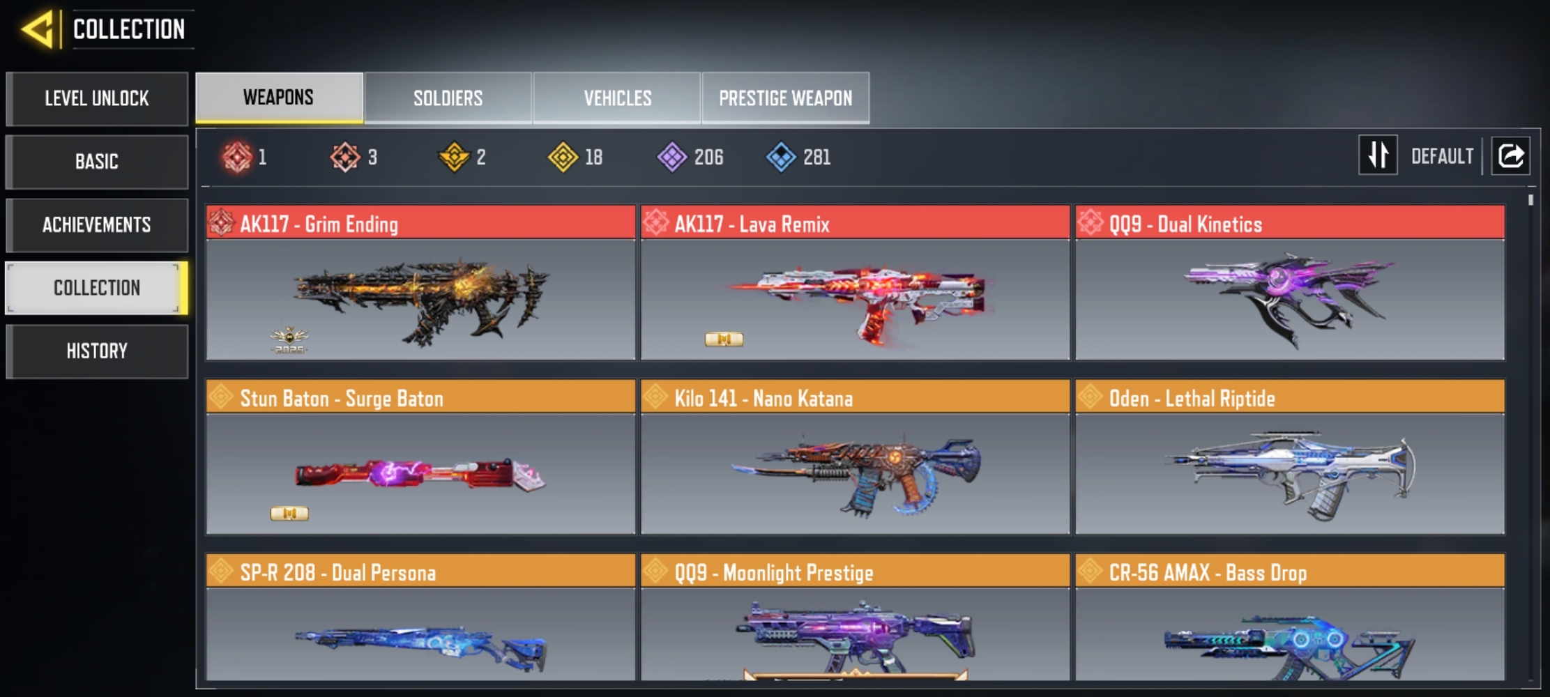 3 MYTHICS w 1 MAXED | 18 LEGENDARIES | 0 MYTHIC CHARACTER 0 MAXED | including 0 Legendary character and 0 LEGENDARY VEHICLES - Image 2