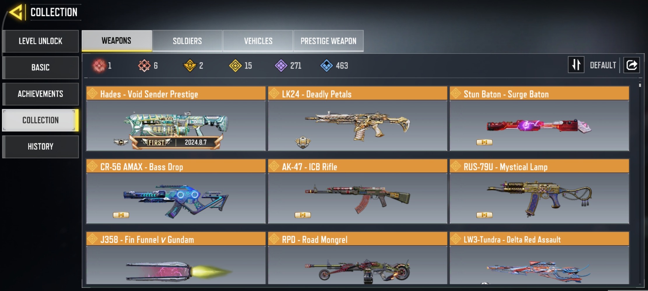 6 MYTHICS w 1 MAXED | 15 LEGENDARIES | 0 MYTHIC CHARACTER 0 MAXED | including 3 Legendary character and 3 LEGENDARY VEHICLES - Image 3